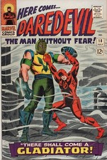 'Daredevil' #18 Romita Art 1st App/Org. of  "Gladiator"  Fine cond. Marvel 1966