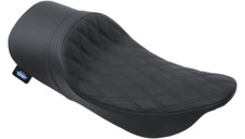 Low-Profile Solo Seat Double Diamond Black Harley Davidson 99-07 touring