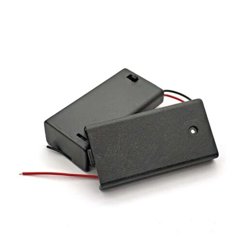 2 AA DIY Battery Holder Case Box 3V w/Power Switch & Bare Wire End USA sh/sold - Picture 3 of 3