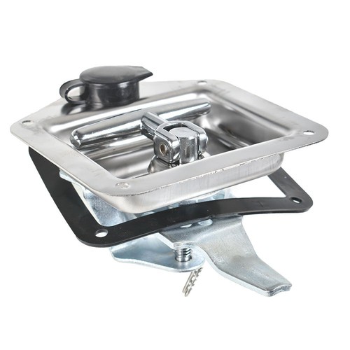 4* Cerradura de puerta de remolque con manija en T llaves de acero inoxidable cámper autocaravana camión caja de herramientas - Imagen 4 de 7