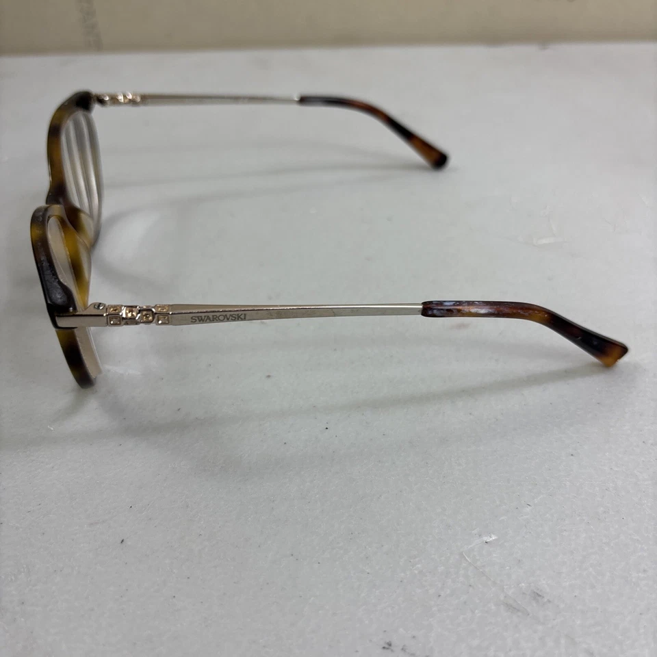 Armações de óculos Swarovski Sk 5249-h 052 marrom Havana dourado olho de gato 53[]15 140 - Imagem 3 de 4