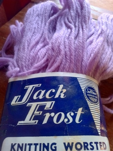 2 skein x 4 oz Vintage Jack Frost Knitting YARN 100% Wool Yarn Orchid Purple USA - Picture 5 of 5
