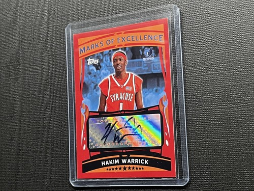 2005-06 Topps Marks Of Excellence #ME-HW Hakim Warrick Rookie Auto RC Grizzlies - Picture 6 of 8