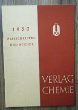 Reklameschrift Zeitschriften und Bücher 1950 Buchvorstellungen Verlag Chemie