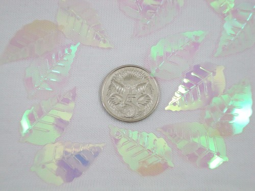 Lentejuelas Hojas Transparente AB 25g Artesanal Hoja Decoración Navidad - Imagen 2 de 2