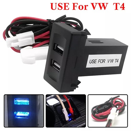 Auto Dual USB T4 Ladegerät Buchse Licht Einbau-Steckdose 2.1A Für VW Transport - Bild 21 von 37