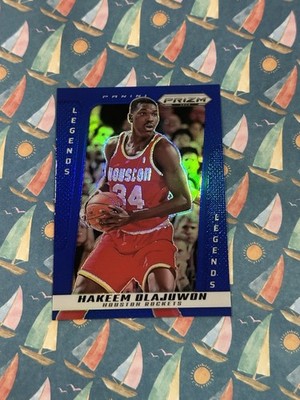 2024-25 Panini Prizm Deca Hakeem Olajuwon Legends 138/149 Blue Prizm #208