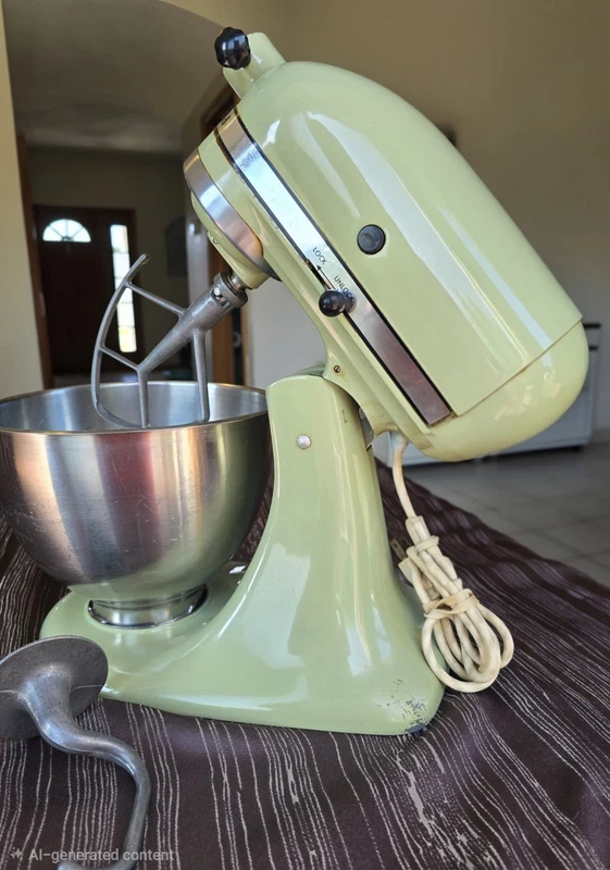 Vintage KitchenAid Avocado Green Stand Mixer