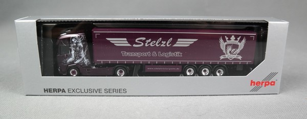 Herpa 959186 H0,1:87 Daf Xg+ Gardinenplanensattelzug Stelzl Tag Der Offenen TüR-image