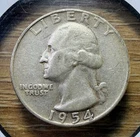 1954-P Washington Quarter - Actual Coin Shown - Free Shipping & Tracking INV#817