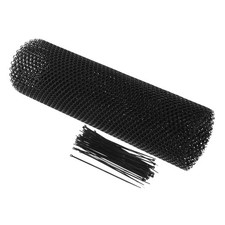 Black Plastic Mesh Balcony Netting for Pet Protection and Stair Safety Barrier