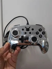Nintendo Switch PowerA Wired Pokemon Controller - Silver - Tested - Working