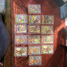 Swanson Kids 'Fun Feast' Trading Card Set 6 Premium Food Cards . Lot Of 14.