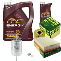 Inspektionspaket 6L Mannol Energy 5W-30 FüR Volvo V70 II 2.4 2.0 T S60 I S80