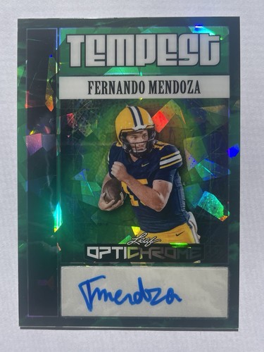 Fernando Mendoza RC Auto #D /6. 2025 Leaf Optichrome SSP. Indiana Hoosiers, NFL - Bild 3 von 5