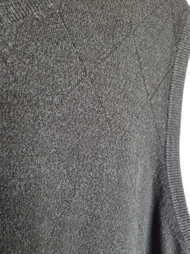 Dockers Men's Sweater Vest Size XL V-Neck Olive Green Sleeveless Knit Diamond - Picture 7 of 8