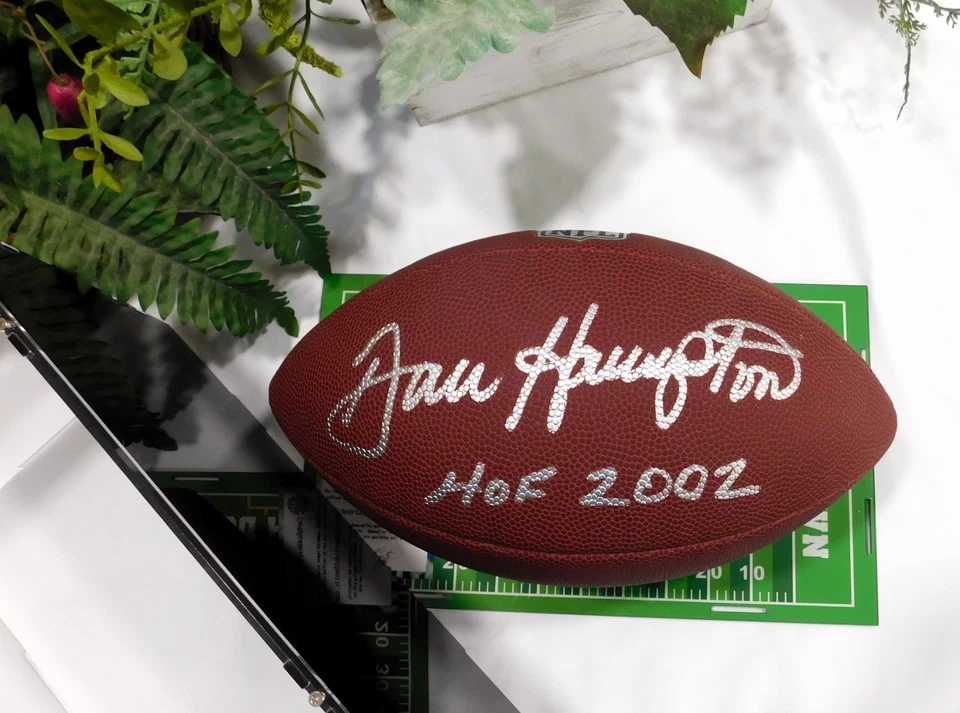 DAN HAMPTON 1981 TOPPS #316 SIGNED RC 2002 HOF SIGNED FOOTBALL AUTHENTIC PSA/DNA - Image 3 of 4