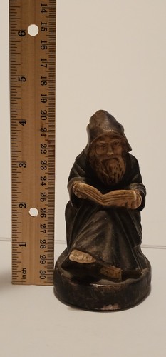 ANTIKE MÖNCHSKREIDE STATUE 40er-50er Jahre oder früher - Bild 2 von 9
