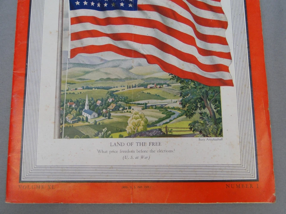 Time Magazine Weekly Lot 1942 July 7 13 20 27 Rommel Dmitri Shostakovich WWII - Image 3 of 4