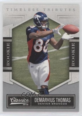 2010 Classics Timeless Tributes Silver /100 Demaryius Thomas #129 Rookie RC 0nr3