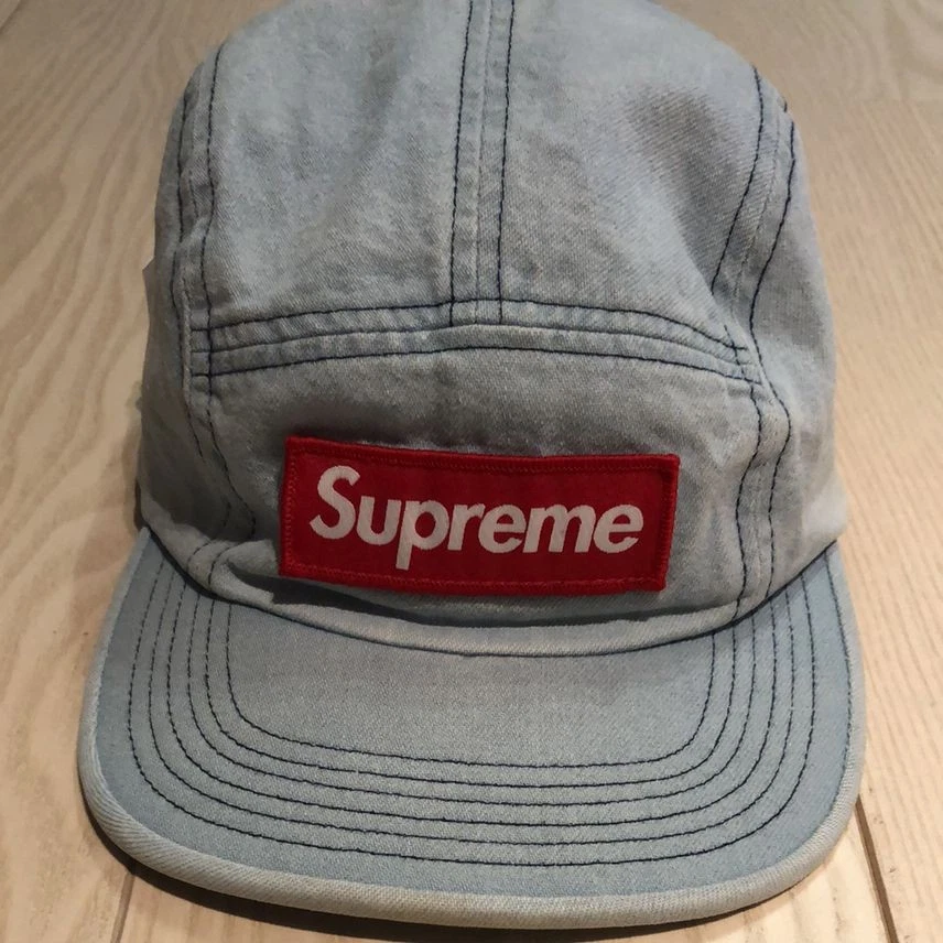 Casquette de camp en denim suprême authentique du Japon