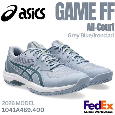 Asics Tennis Shoes GAME FF Grey Blue/Ironclad 1041A489.400 For All-Court 2026