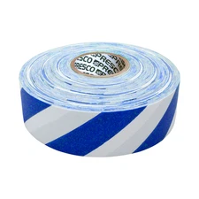[NO ADHESIVE] Presco Stripe Patterned Roll Flagging Tape: 1-3/16 in. x 300 ft. W