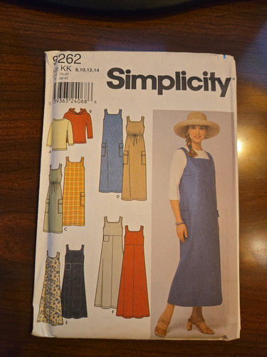 Simplicity 9262 Misses Sundress, Jumper, Top sizes 8 - 10 - 12 - 14 Uncut - Picture 1 of 5