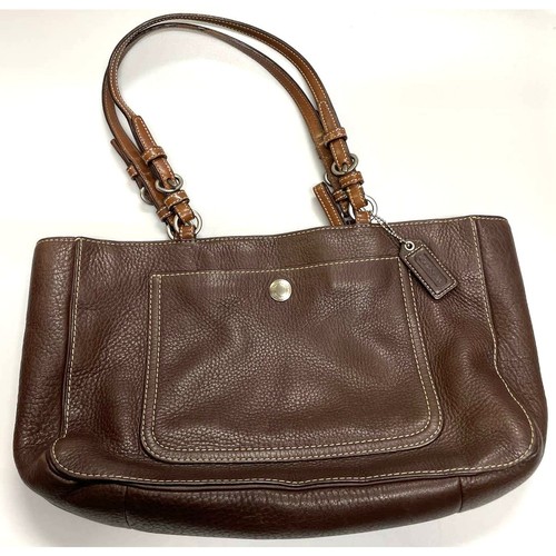 Coach Chelsea Brown Pebble Leather Tote K0751-F10892