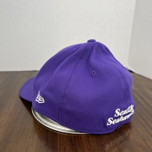 Cappello aderente Seattle Seahawks New Era taglia Large - X-Large 39Thirty viola - Foto 4 di 13
