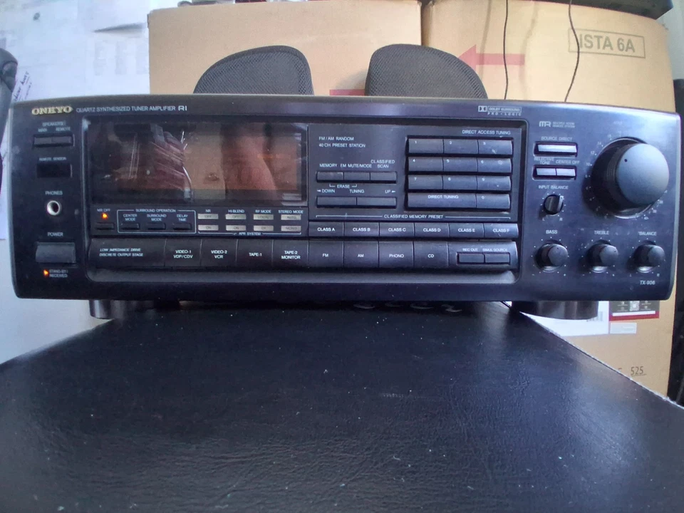 Onkyo TX-906 Audio/Video AM FM Tuner Amplifier Stereo Receiver Tested & Working - Image 2 of 4