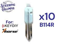 10x Xhorse Keydiy Universal Flip Key Remote Key Blades Uncut For GM B114R DWO5