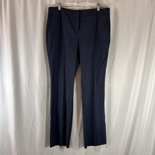New NY  Company 7th Avenue Pant Women's 12 Grey Straight Leg Flat Front