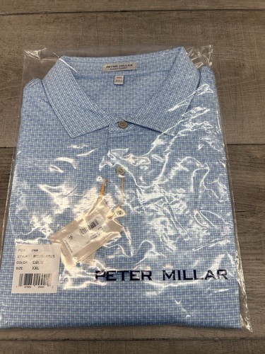 Peter Millar Golf Polo Shirt Mens XXL Summer Comfort Cocktail Geo Performance - Picture 4 of 4