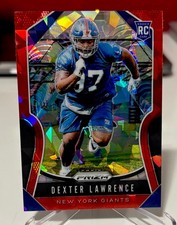 DEXTER LAWRENCE 2019 Panini Prism Football RED ICE PRIZM Rookie Card Bengals. rookie card picture
