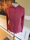 Ibex Full Zip Hoodie Womens Small Pink Lightweight Top Shirt Pink Imperfections
