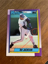 SEE PICS! 1990 Topps Bo Jackson Misaligned MISCUT and ERROR card. Read