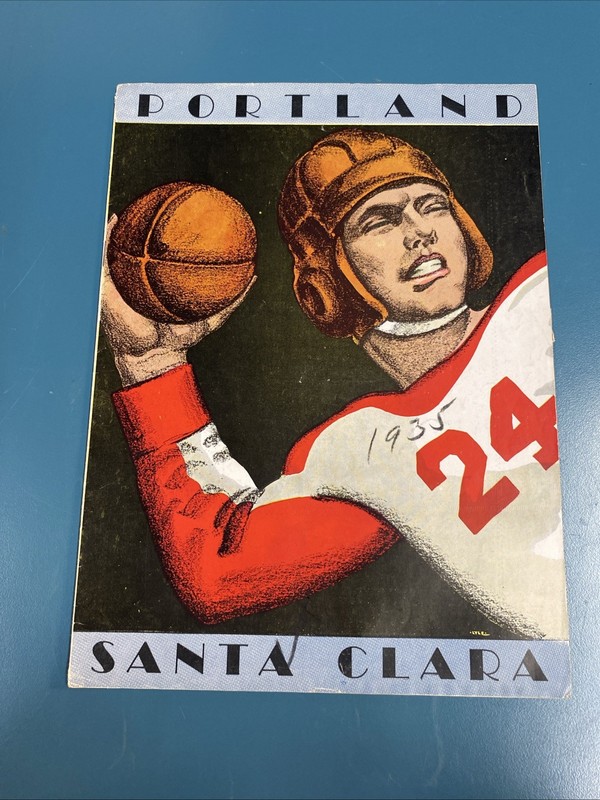RARE 1935 Santa Clara Broncos Portland Sagamores Kezar Stadium Football Program