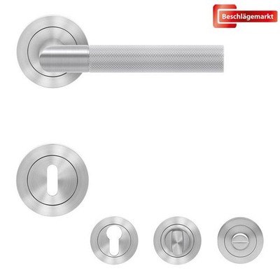 Karcher ER 60 Studio One Türdrücker Rosettengarnitur Edelstahl matt Türbeschlag