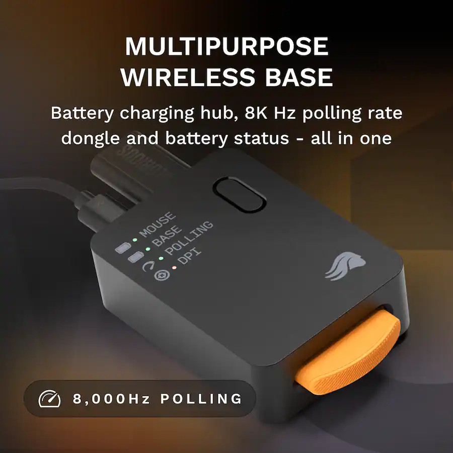 Glorious O3 Wireless Lightweight Optical InfinitePlay Battery 8