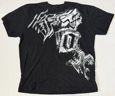 FOX RACING - Men's Black Short Sleeve Motocross T-Shirt - Size X-Large - XL