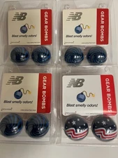 NEW BALANCE GEAR BOMBS  4 PACKS of  2 - 8 TOTAL  Deodorize SHOES, BAGS, LOCKERS