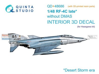 QTSQD48686R 1:48 Quinta Studio 3D Decal - RF-4C Phantom II Late without DMAS