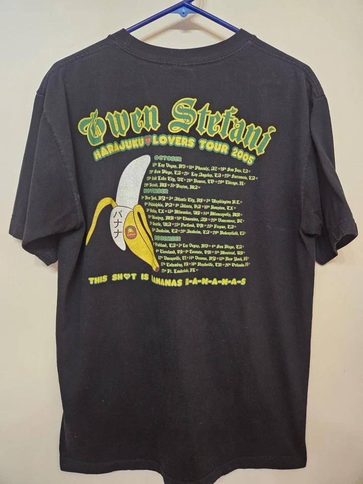  Camisa Gwen Stefani 2005 Harajuku Lovers Tour  Foto 3 de 4