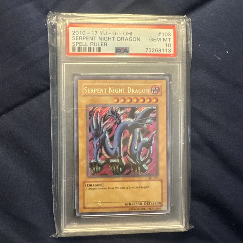 2010-17 Yu-Gi-Oh Serpent Night Dragon Spell Ruler PSA 10 GEM MINT. - Image 4 of 4