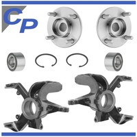 2 Achsschenkel Vorne FüR Ford Focus MK1 Und 2 Radlager Und 2 Radnabe Vorderachse