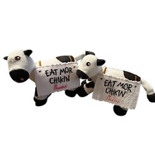 Chick Fil A Cow Plush Lot - 4  Eat Mor Chikin Plush Stuffed Animals 2017 2022
