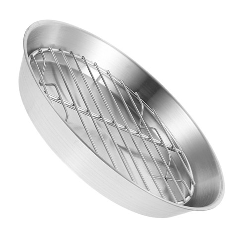 Stainless Steel Bakeware Steak Baking Tray Grill Rack for Oven Pan