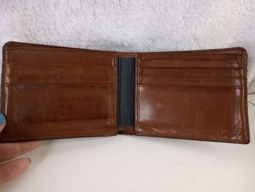 Men’s Coach Bifold Leather Wallet Brown See Pictures Read Description Fast Ship - Picture 6 of 10