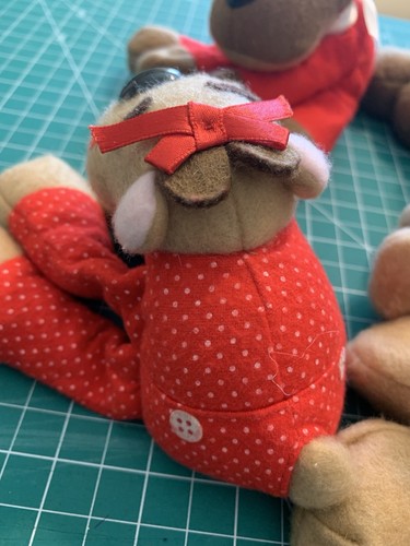 4 Vintage Rodney and Friends Hallmark Plush Rhonda Reindeer Randy Ramona Burger - Picture 9 of 14